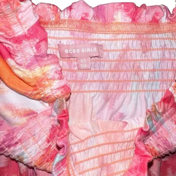 Girls dress Easter dress size 5/6 BCBG girls pink dress - Picture 3 of 4